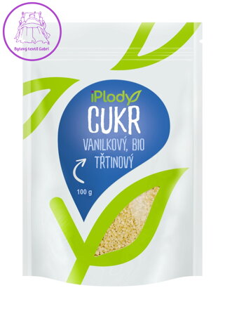 iPlody Vanilkový cukr, třtinový BIO 100 g