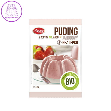 Amylon Jahodový puding bez lepku BIO 40 g