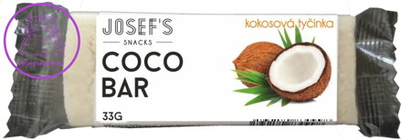 Josef´s snacks Kokosová tyčinka 33 g