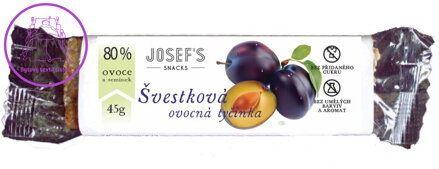 Josef´s snacks Ovocná tyčinka švestková 45 g