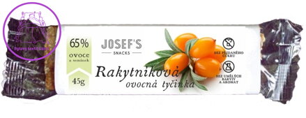 Josef´s snacks Ovocná tyčinka rakytníková 45 g