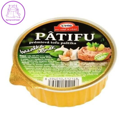 Veto Eco Paštika tofu bazalka a česnek Patifu 100 g