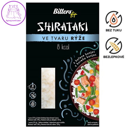 Bitters Shirataki ve tvaru rýže 390g