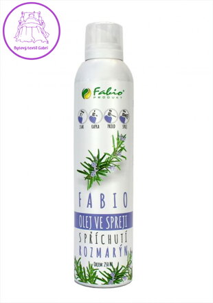 Fabio Produkt Řepkový olej ve spreji s příchutí rozmarýn 250 ml