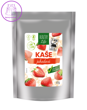 iPlody Low carb kaše jahodová se sladidlem 60 g