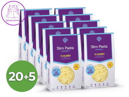Slim Pasta Výhodný balíček špagety bez nálevu 20+5 zdarma