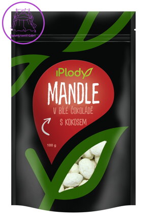 iPlody Mandle "Raffaello" v bílé čokoládě s kokosem 100 g