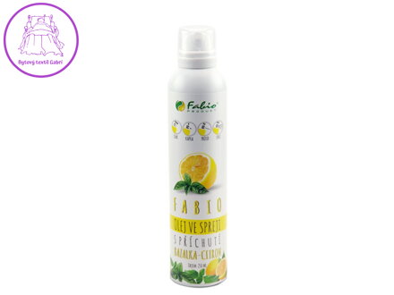 Fabio Ochucený řepkový olej ve spreji - bazalka, citron 250 ml