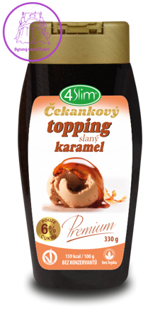 4Slim Čekankový topping slaný karamel 330g