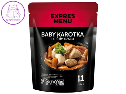 EXPRES MENU Baby karotka s krůtím masem 300 g