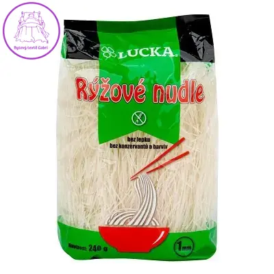 Lucka Těstoviny nudle rýžové 1 mm bezlepkové 240 g