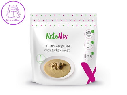 KetoMix Květákové pyré s krůtím masem 250 g