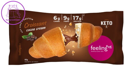 Feeling OK Proteinový croissant s kakaovou náplní 65 g