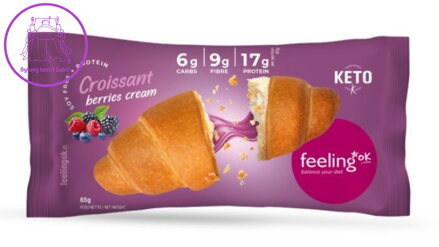 Feeling OK Proteinový croissant s náplní z lesních plodů 65 g