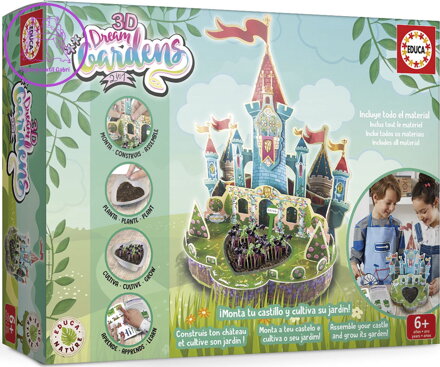 EDUCA Kreativní sada 3D Dream Gardens: Hrad 2v1