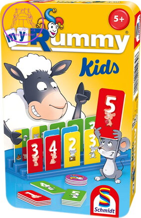 SCHMIDT Dětská hra MyRummy Kids v plechové krabičce