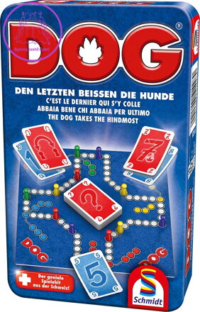 SCHMIDT Hra Dog v plechové krabičce