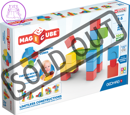 GEOMAG Magnetické kostky Magicube Try Me 24 kostek