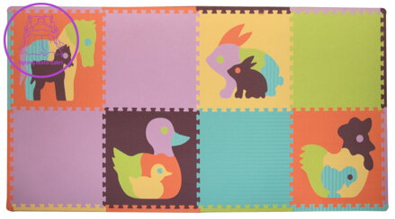 BABY GREAT Pěnové puzzle Zvířata SX (60x60) s okraji