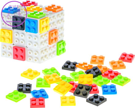 Skládací kostka 3x3x3 s barevnými čtverečky
