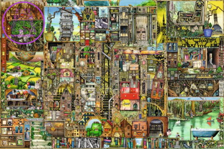 RAVENSBURGER Puzzle Bizarní město 5000 dílků