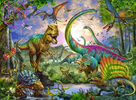 RAVENSBURGER Puzzle V říši obrů XXL 200 dílků