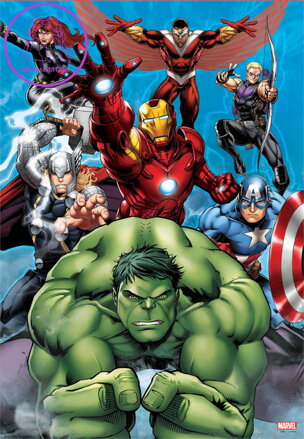 EDUCA Puzzle Avengers - Sjednocení 200 dílků