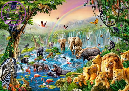 CASTORLAND Puzzle Řeka v džungli 500 dílků