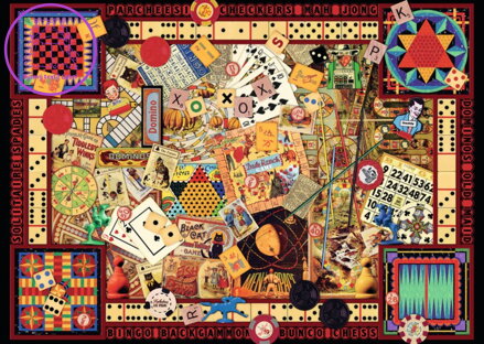 RAVENSBURGER Puzzle Nostalgické hry 1000 dílků