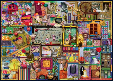 RAVENSBURGER Puzzle Komora plná řemesel 1000 dílků
