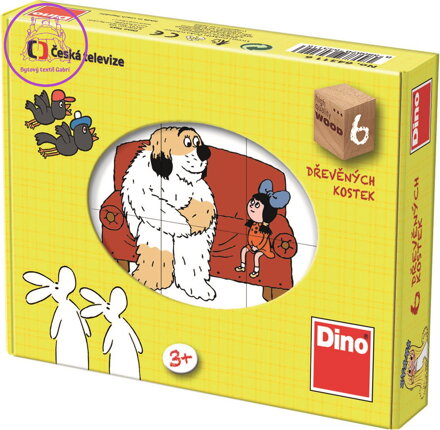 DINO Obrázkové kostky Pohádky, 6 kostek