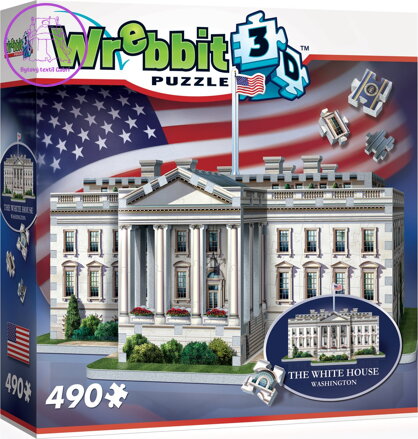 WREBBIT 3D puzzle Bílý dům, Washington 490 dílků