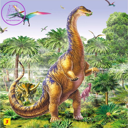 Puzzle s figurkou dinosaura: Brachiosaurus 60 dílků