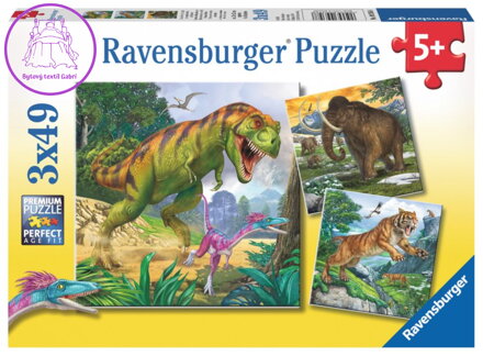 RAVENSBURGER Puzzle Pravěcí vládci 3x49 dílků