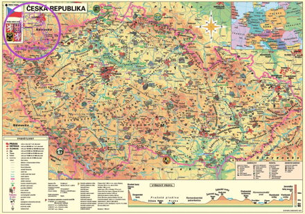 DINO Puzzle Mapa České republiky 500 dílků