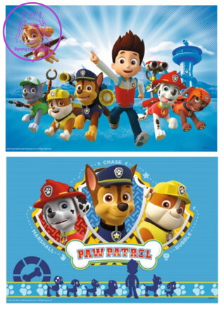 RAVENSBURGER Puzzle Ryder a tlapková patrola 2x12 dílků