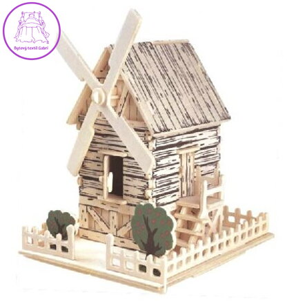 WOODEN TOY , WCK 3D puzzle Větrný mlýn