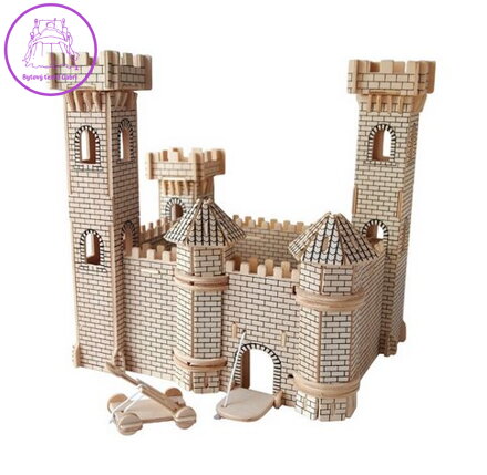 WOODEN TOY , WCK 3D puzzle Hrad
