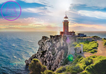 TREFL Puzzle Maják Melagavi, Řecko 1000 dílků