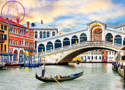 EUROGRAPHICS Puzzle Most Rialto, Benátky 1000 dílků