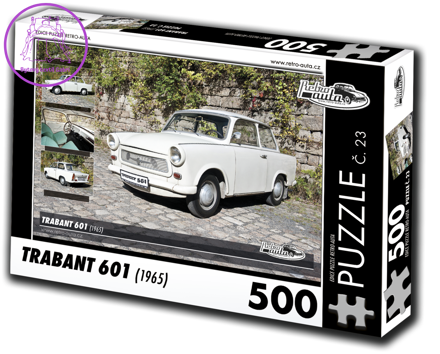 RETRO-AUTA Puzzle č. 23 Trabant 601 (1965) 500 dílků