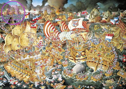 HEYE Puzzle Bitva u Trafalgaru 2000 dílků