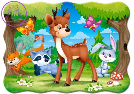 CASTORLAND Puzzle Koloušek a jeho přátelé 30 dílků