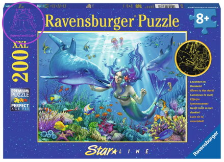 RAVENSBURGER Svítící puzzle Podvodní ráj XXL 200 dílků