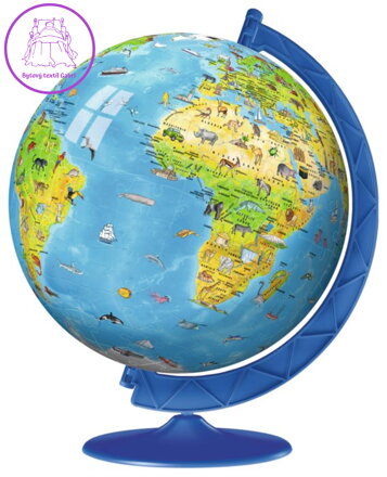 RAVENSBURGER Puzzleball Dětský globus se zvířátky (anglický) 180 dílků