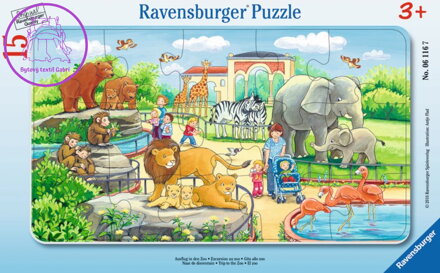 RAVENSBURGER Puzzle Návštěva ZOO 15 dílků