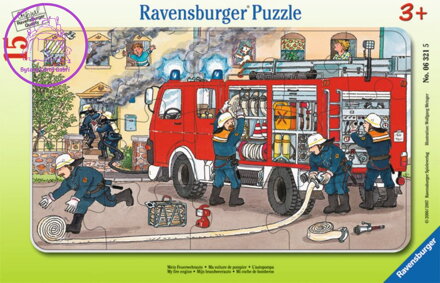 RAVENSBURGER Puzzle Hasiči v akci 15 dílků
