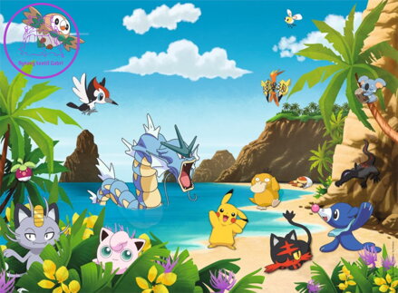 RAVENSBURGER Puzzle Pokémon: Chyť je všechny! XXL 200 dílků