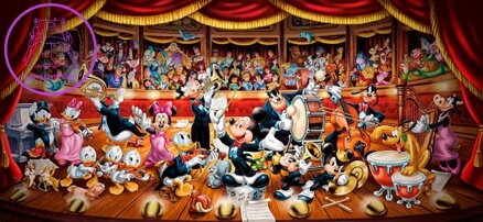 CLEMENTONI Puzzle Disney orchestr 13200 dílků