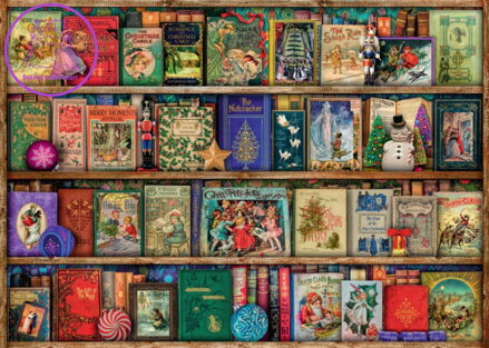RAVENSBURGER Puzzle Vánoční knihovna 1000 dílků